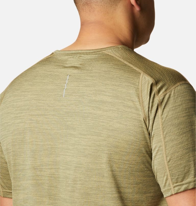 Men's Columbia Alpine Chill Zero Short Sleeve Crew T Shirts Olive | Plus Size CA-AAC1L